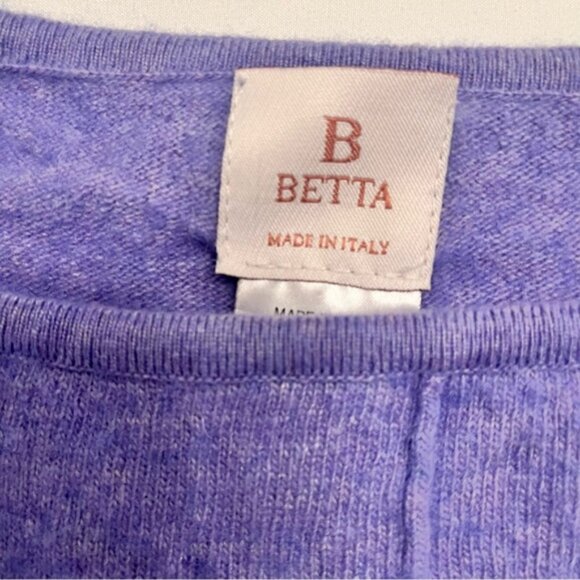 Made in Italy Merino Wool Cashmere Tunic Sweater Periwinkle | Women's Medium - Picture 2 of 8